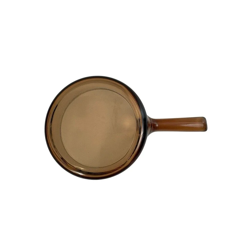 Vtg Visions Corning Ware 1.5 Liter Saucepan Pot  Made In USA AMBER Pyrex